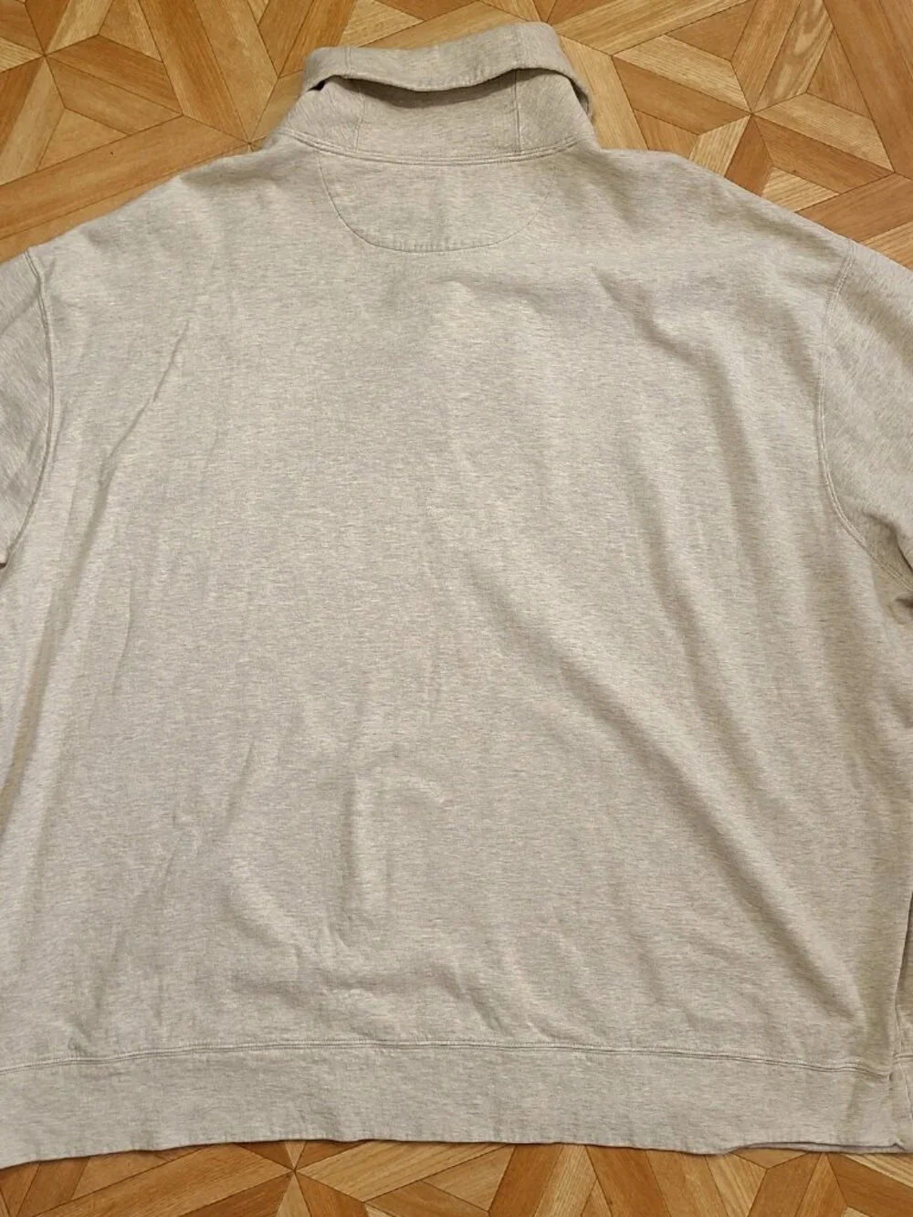 Polo Ralph Lauren Mens 3XL Shawl Collar Sweatshirt Heather Beige Pullover